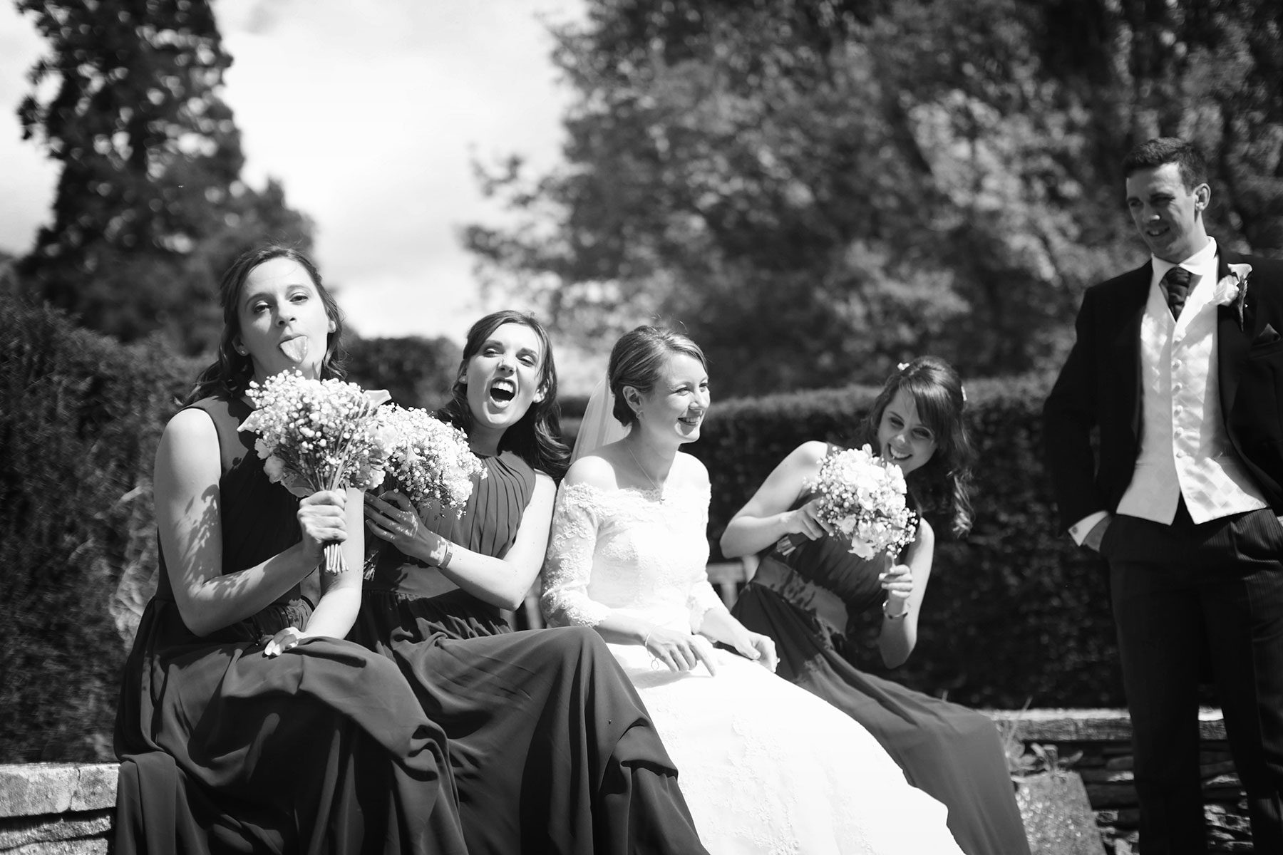 Hidden garden fun - Wedding Photographer at Dumbleton Hall | Bullit - Cheltenham & Cotswolds