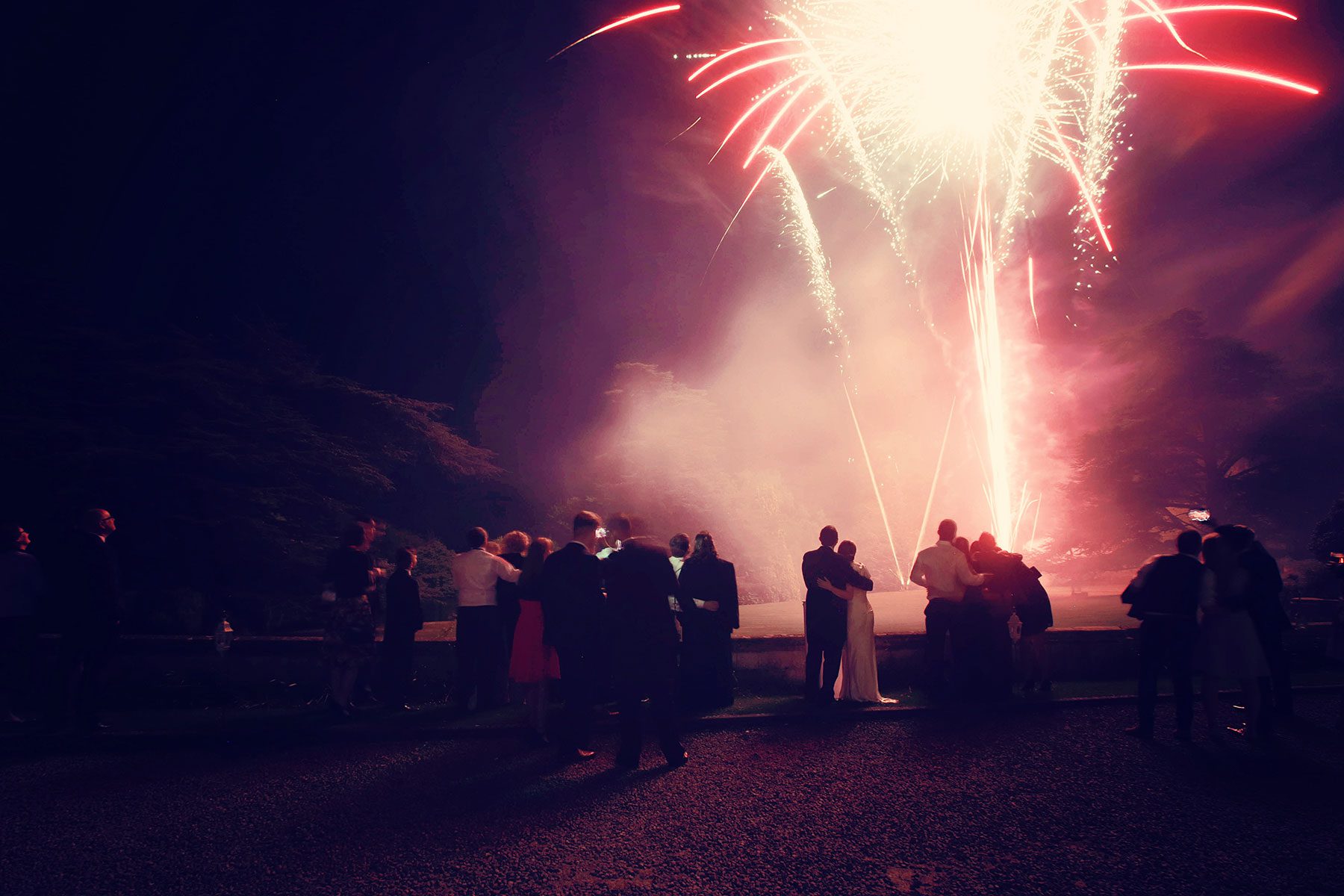 Fireworks - Wedding Photographer at Dumbleton Hall | Bullit - Cheltenham & Cotswolds