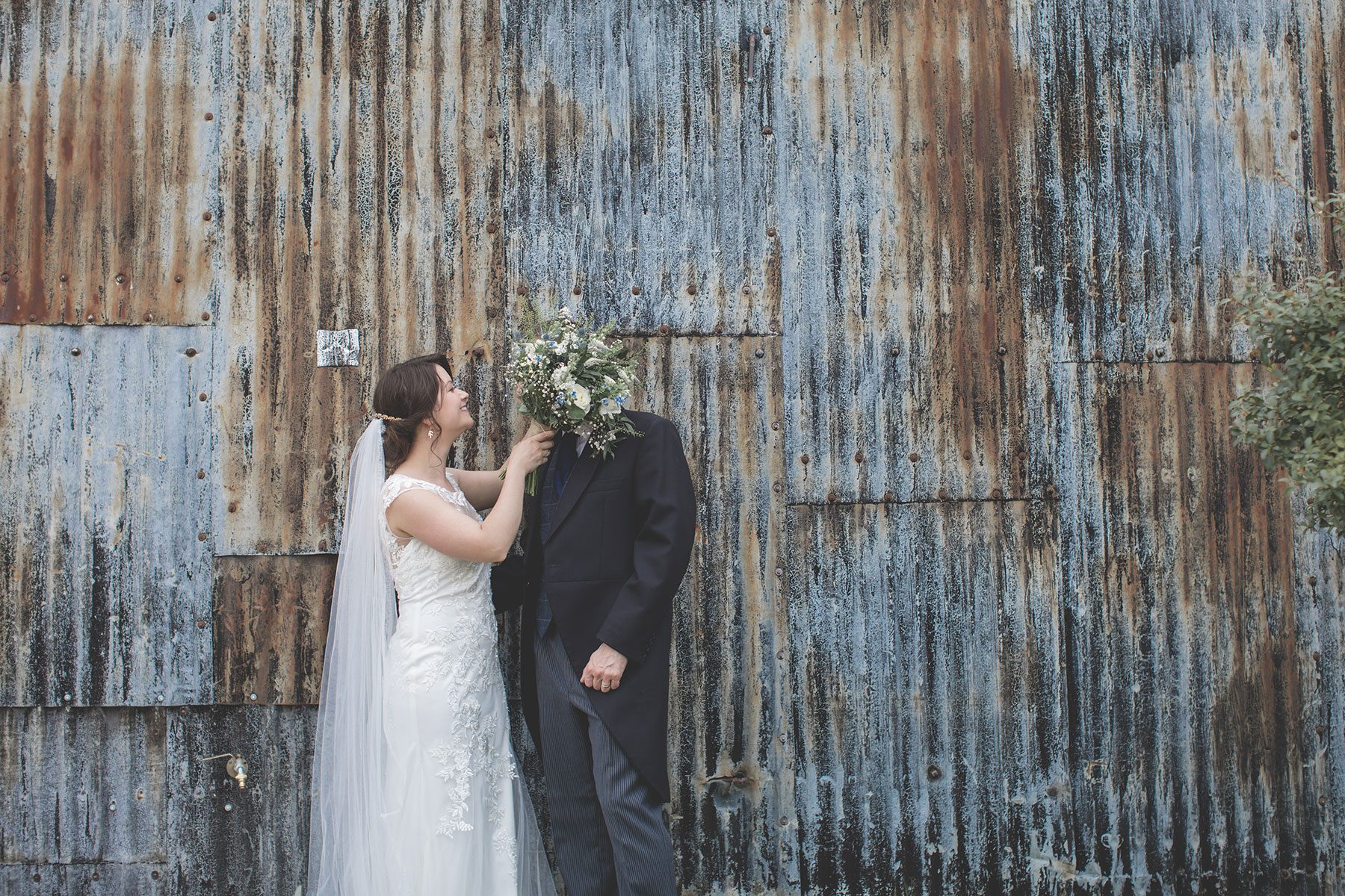 the wall - Wedding Photography in Cheltenham, Cripps Stone Barn | Bullit Photography