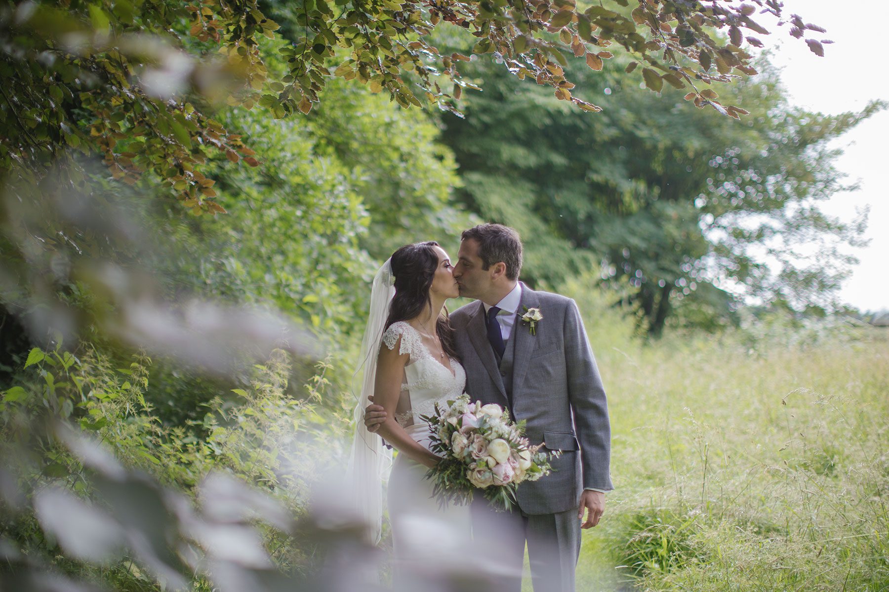 In the fields - Reportage Wedding Photography in Cheltenham | Bullit Photography