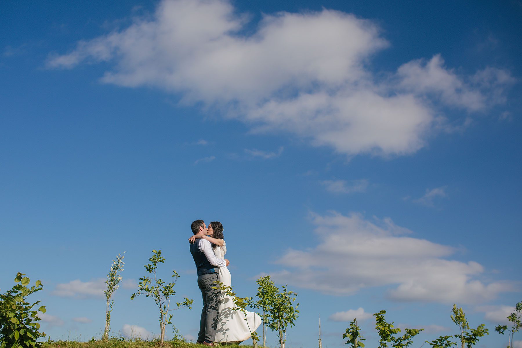 On the hill - Reportage Wedding Photography in Cheltenham | Bullit Photography