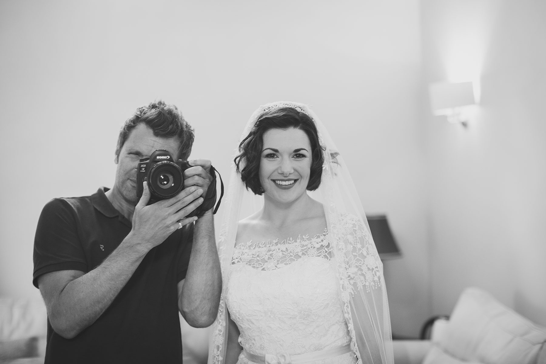 The bride and I - Reportage Wedding at Upcote Barn | Bullit