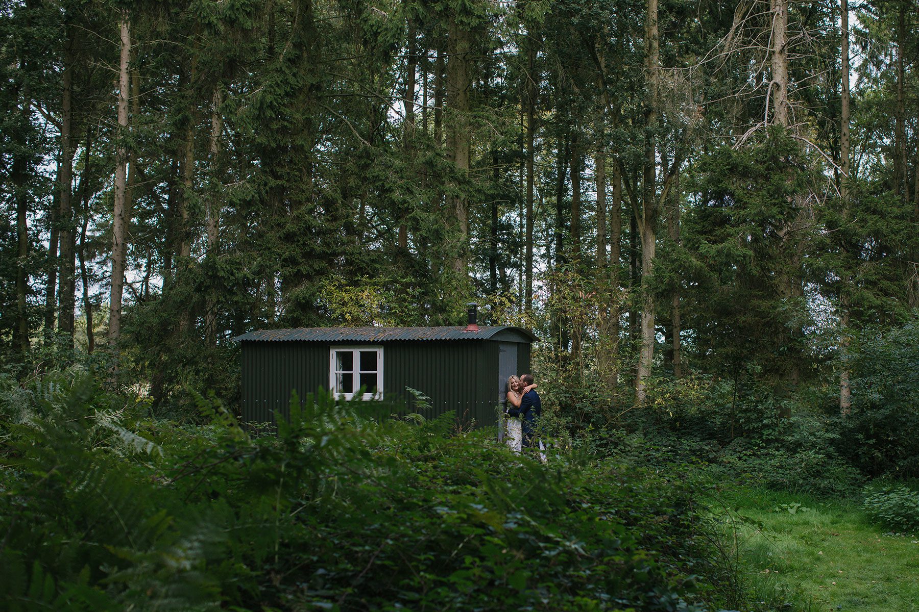 clemmie and max in the woods