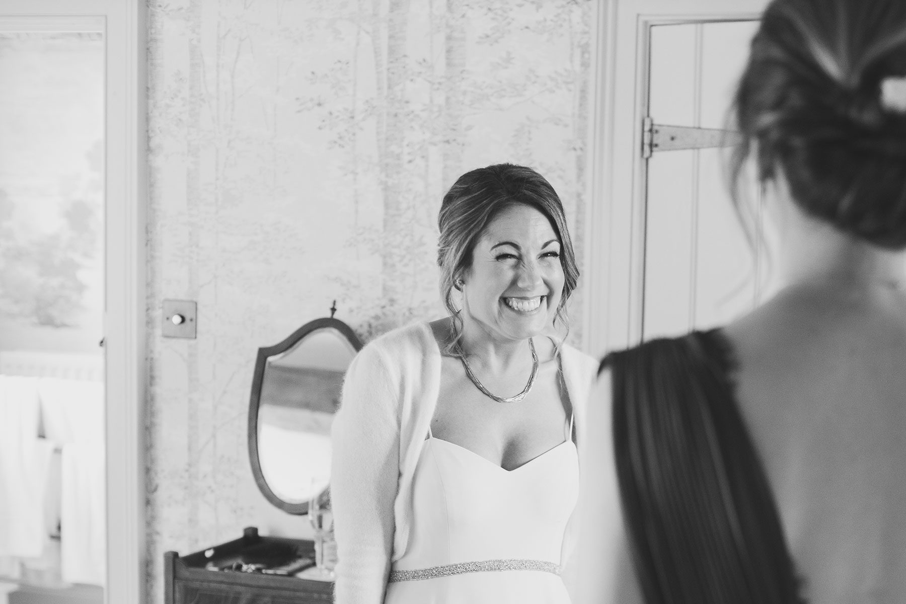 bride laughing