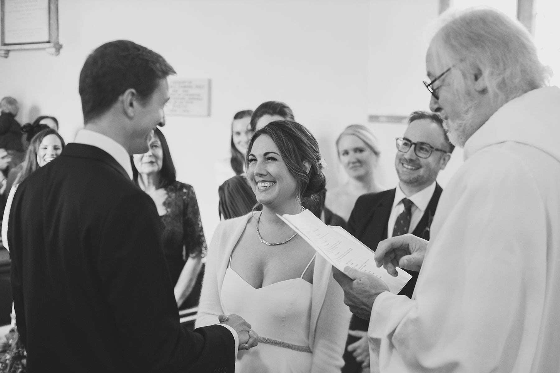 bride smiling